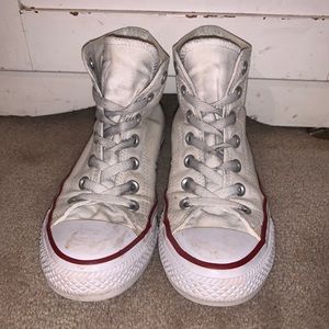 white high-top converse